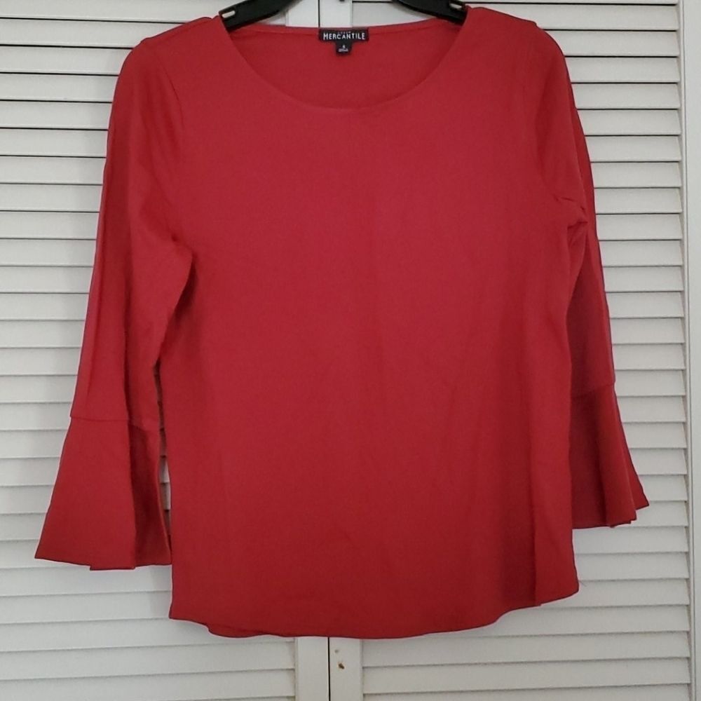 J. Crew MERCANTILE Red top